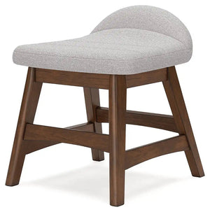 Lyncott - Home Office Desk Chair - Light Gray / Brown - Best Buy Furniture