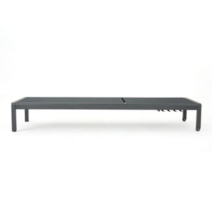 Outdoor Patio Chaise Lounge With 5 Reclining Positions