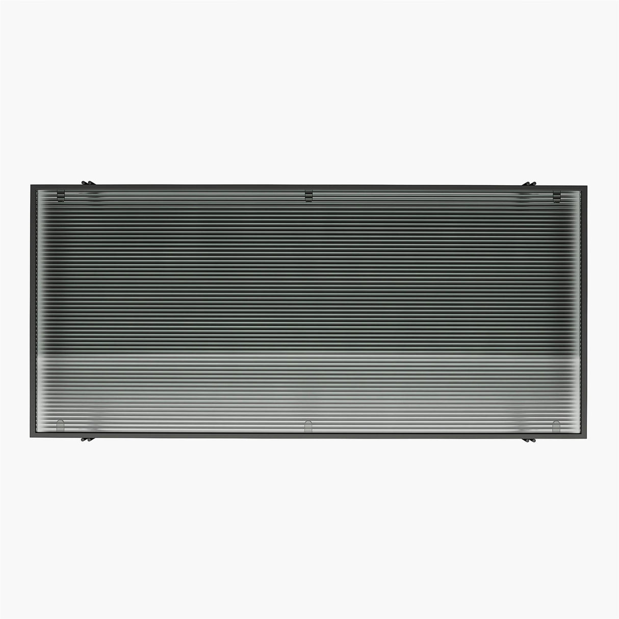 Vance - Computer Desk With Fluted Glass Desktop - Black