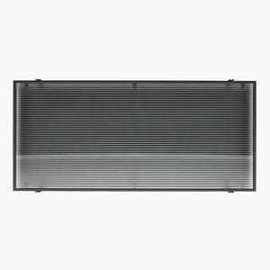 Vance - Computer Desk With Fluted Glass Desktop - Black