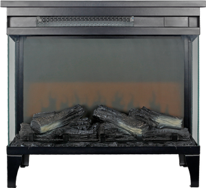 24 Inch Three-Sided Glass Electric Fireplace