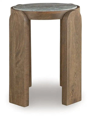 Gavrilley - Accent Table - Gray / White / Brown - Best Buy Furniture