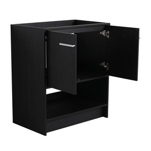 Modern Bathroom Vanity With Ceramic Sink, Freestanding Cabinet, Soft Closing Doors