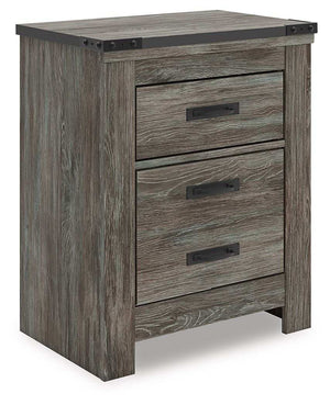 Frandern - Two Drawer Night Stand - Gray - Best Buy Furniture