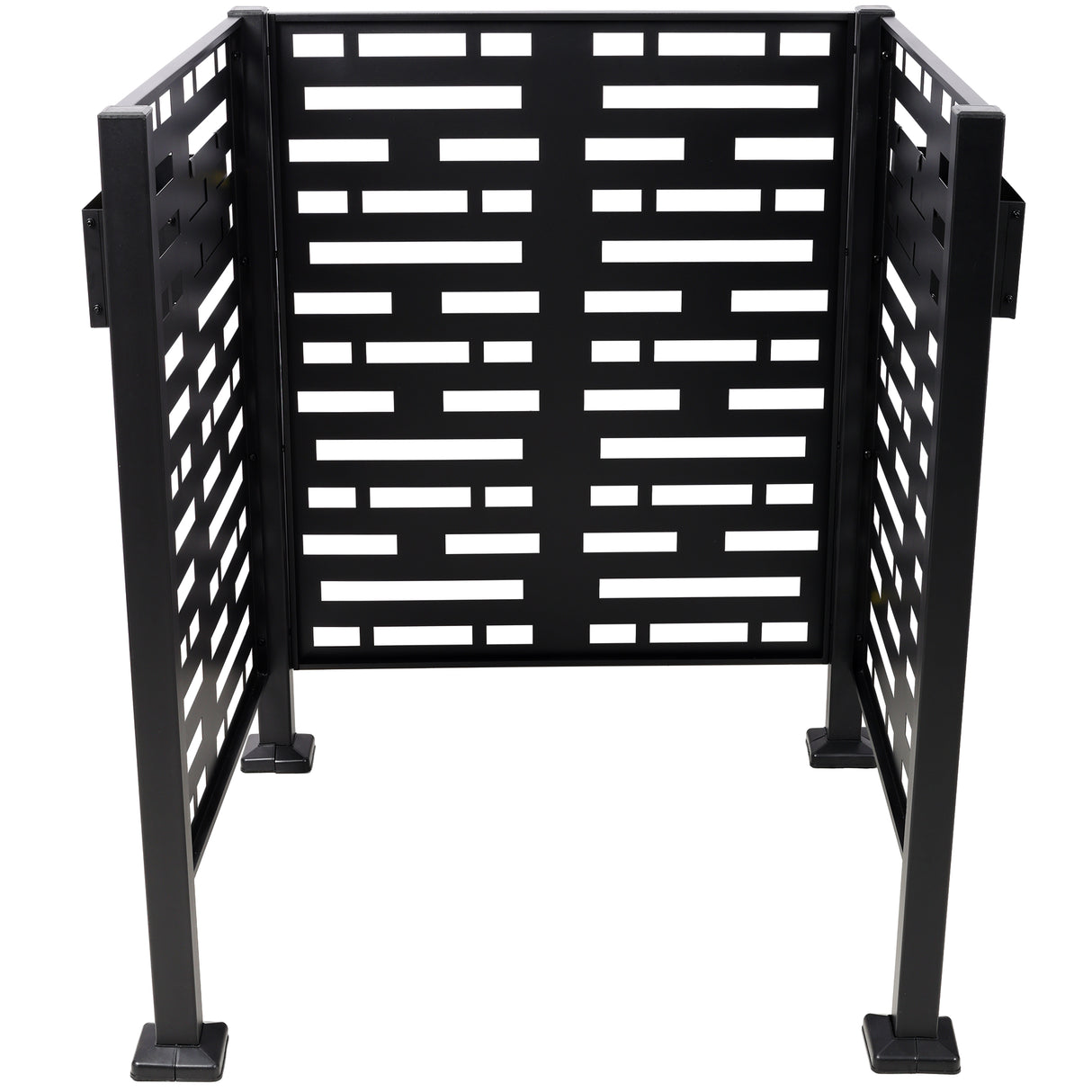 3x3 Ft Metal Air Conditioner Privacy Fence with Planter Boxes
