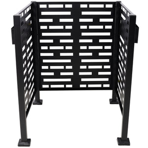 3x3 Ft Metal Air Conditioner Privacy Fence with Planter Boxes