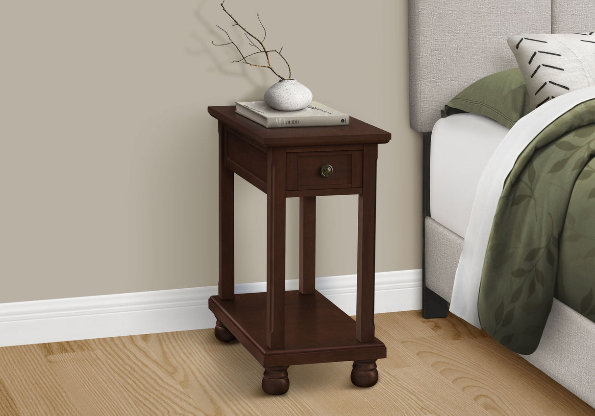 Accent End Table, Storage Drawer, Traditional - Espresso - Best Buy Furniture
