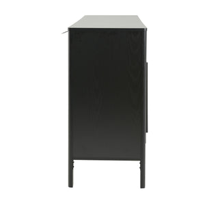 Black Sideboard, 59.06'' Storage Credenza