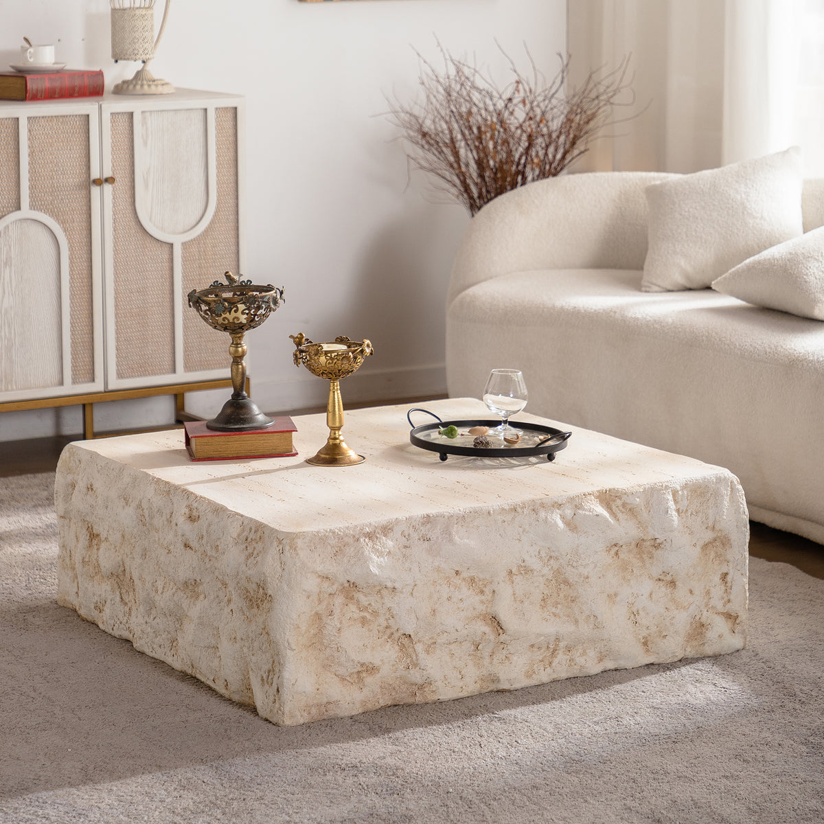 MgO Mid-Century Square Centre Coffee Table