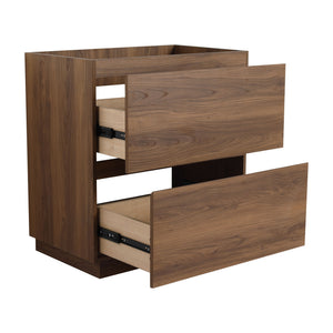 Modern Freestanding Bathroom Vanity Cabinet With Double Drawer