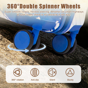 20 Inch PC Spinner Wheel Luggage - Blue