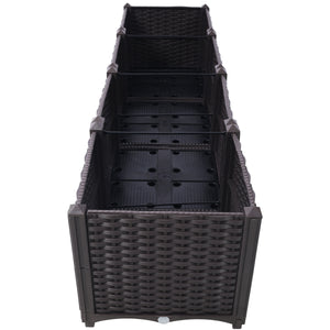 Deep Raised Garden Bed Plastic Planter Boxes