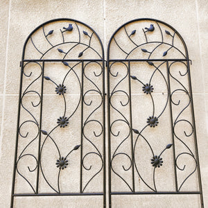 2 Pack Metal Garden Trellis 86.7" x 19.7"