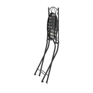 Lambert - Outdoor Chat Set - Black / Red