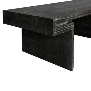 American Vintage Industrial Coffee Table, Double Tier Design