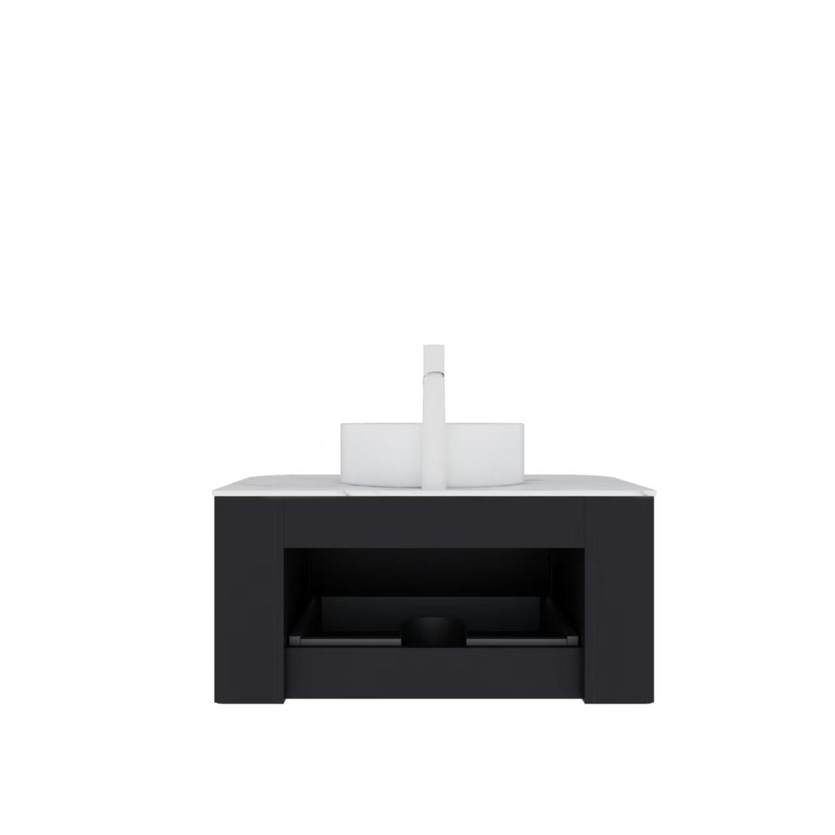 DINA 30" Bathroom Vanity & Sink with Floating Curved Edges