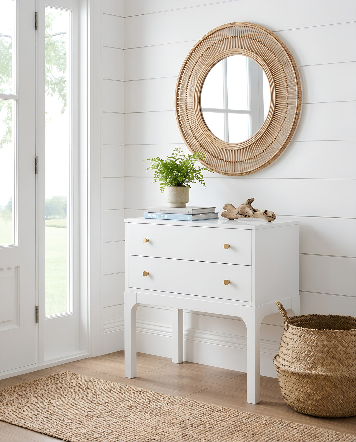 Alonso 2-Drawer Modern Nightstand