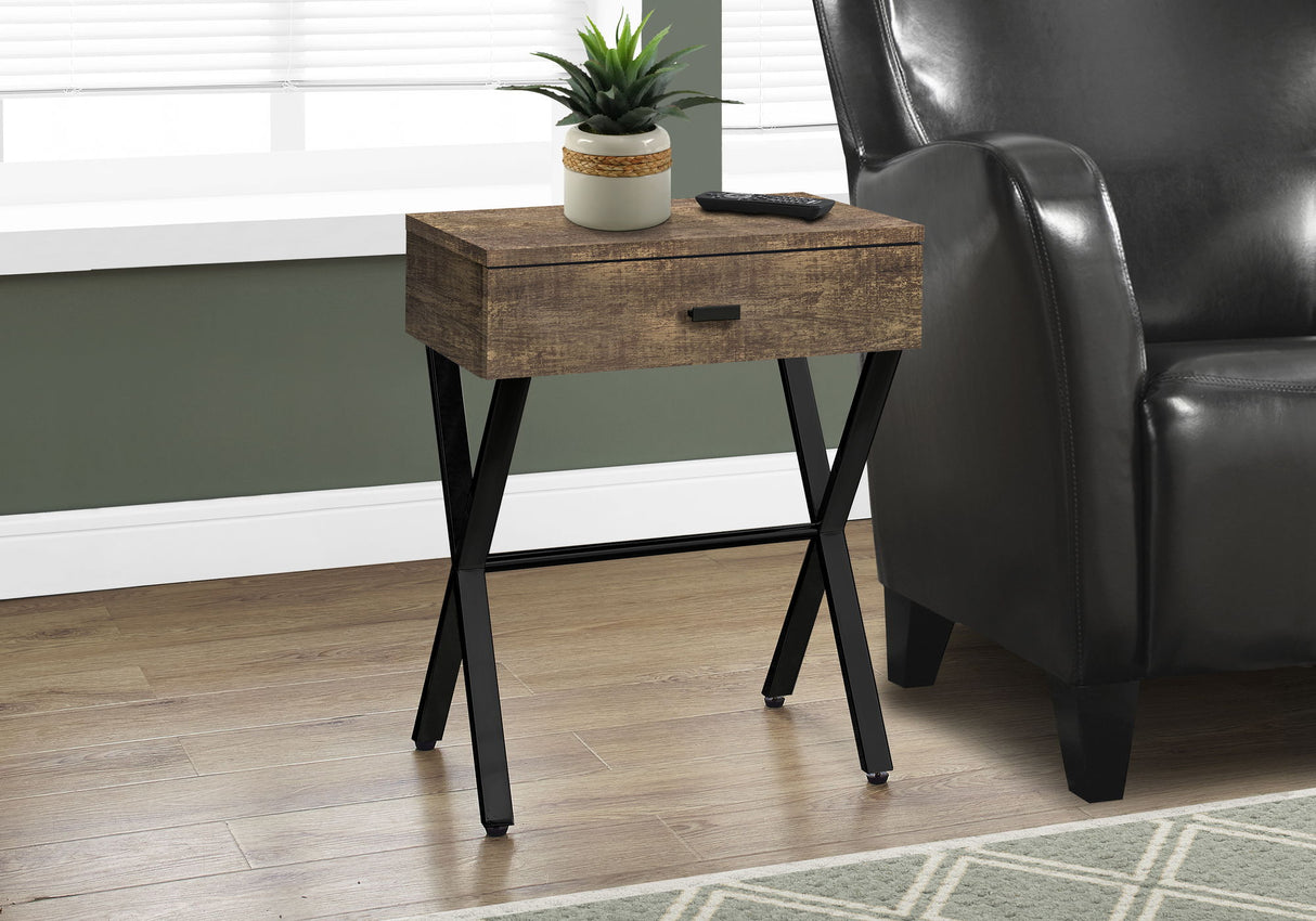 Accent Side X Table, Storage Drawer, Contemporary & Modern - Best Buy Furniture