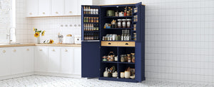 TOPMAX Large Freestanding Kitchen Pantry Storage Cabinet