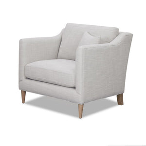 Chair With High Track Arms - Beige