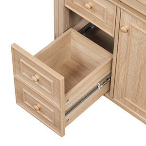 Bathroom Vanity With Sink, Flip Out Drawer, 2 Soft Close Drawers, 1 Soft Close Door - Wood