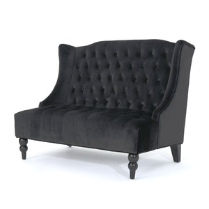 Nurturing - Upholstered Loveseat With Wing Back And Diamond Tufting