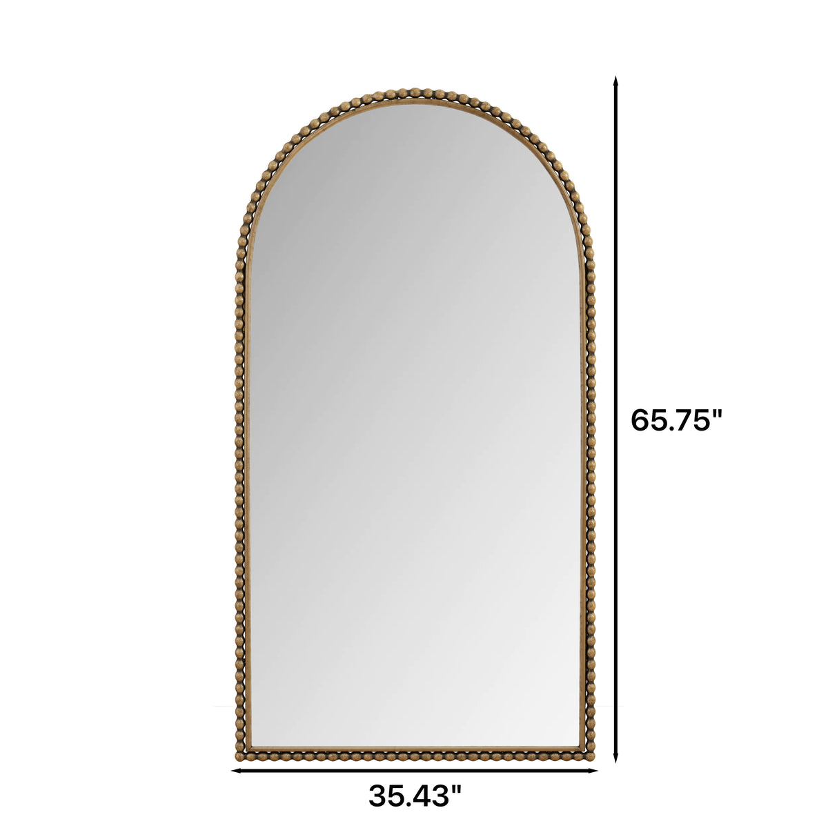 Iron Arch Retro Full Length Mirror With Supporting Feet