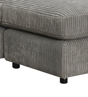 Tavia - Reversible Sectional Sofa With 6 Pillows - Gray - Best Buy Furniture