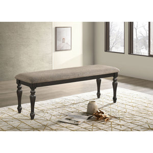 Kavita - Upholstered Dining Bench - Charcoal