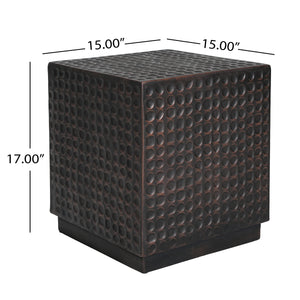 Outdoor Side Table - Patio End Table Cube