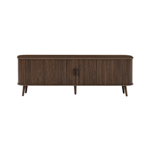70" TV Stand, Media Center With Ample Storage - Dark Brown