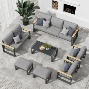 Modern Outdoor Sofa Set With Coffee Table