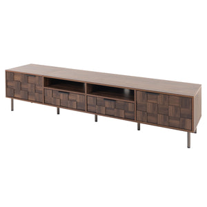TV Stand With 2 Drawers, Media Console Table, Storage Cabinet With Cable Management