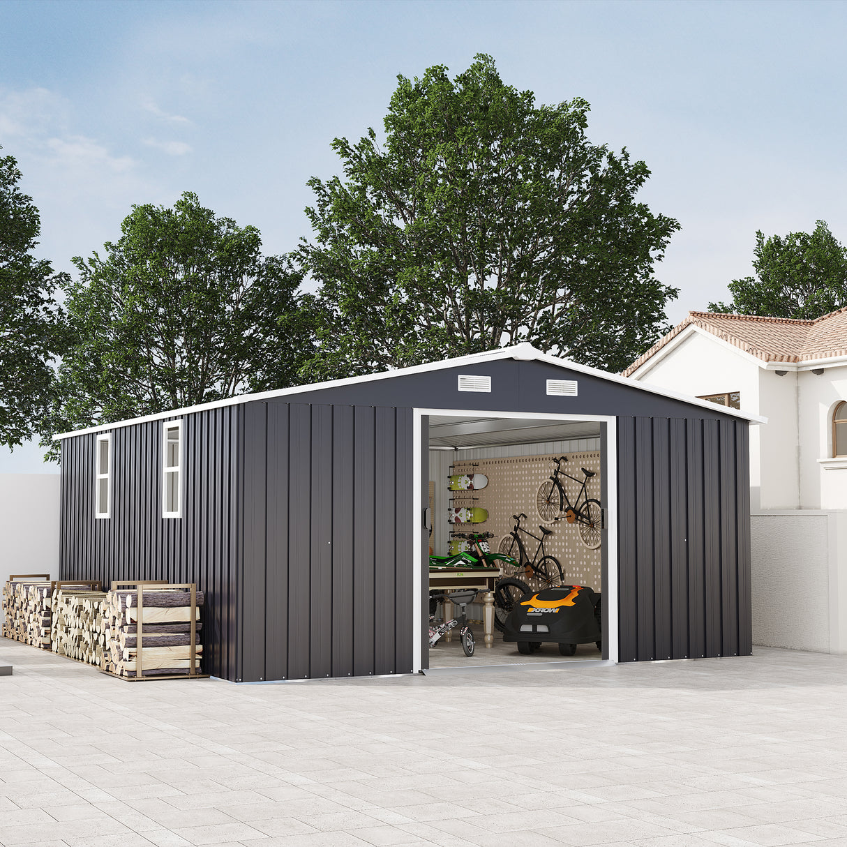 Campcraft 10x12ft Color Steel Plate Storage Shed