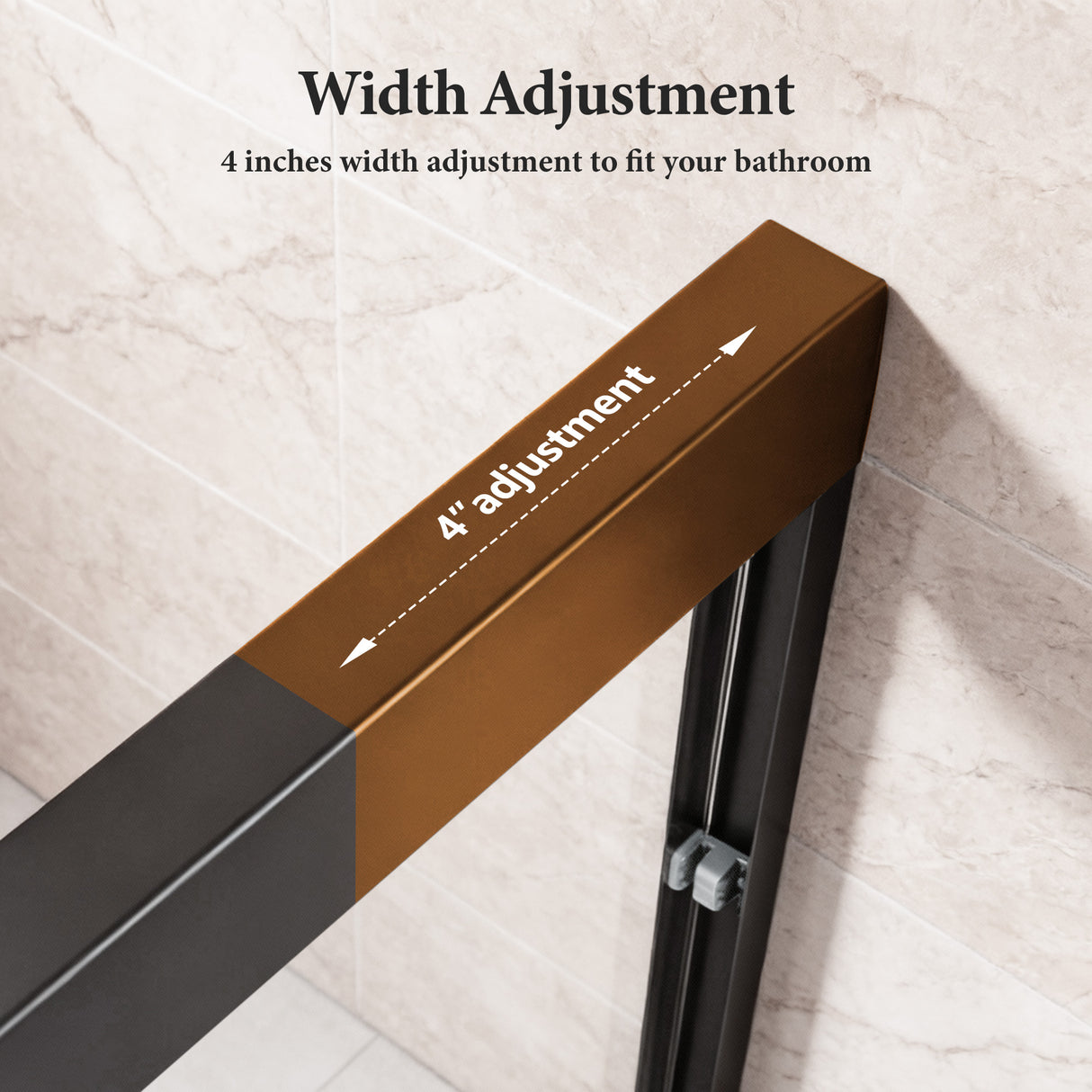 56"-60"W x 70"H Semi-Frameless Double Sliding Shower Door