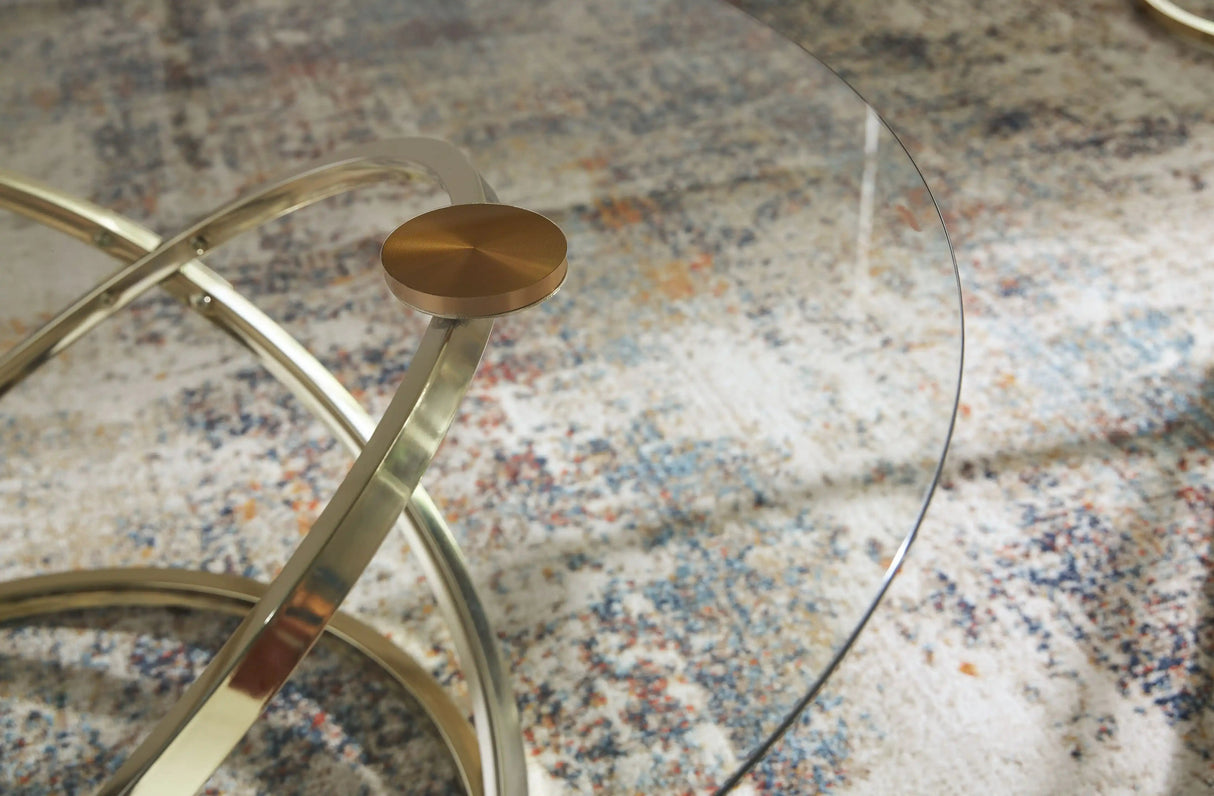 Crimonti - Occasional Table Set (Set of 3) - Champagne - Best Buy Furniture