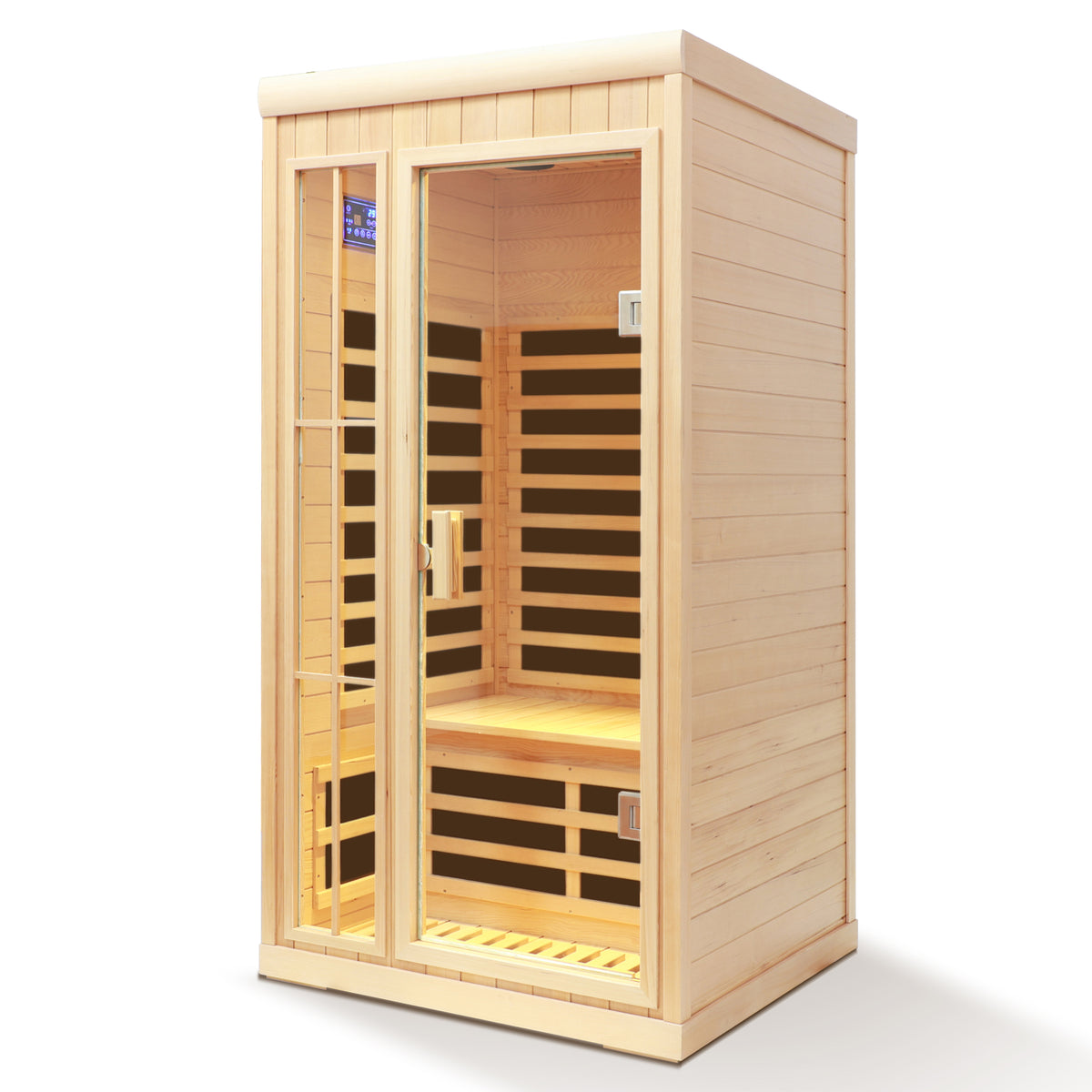Deluxe One Person Far Infrared Hemlock Sauna Room