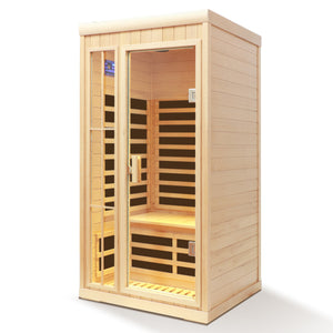 Deluxe One Person Far Infrared Hemlock Sauna Room