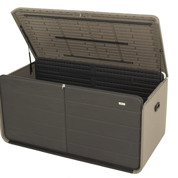 200 Gallon Plastic Deck Box with Lock and Waterproof Lid