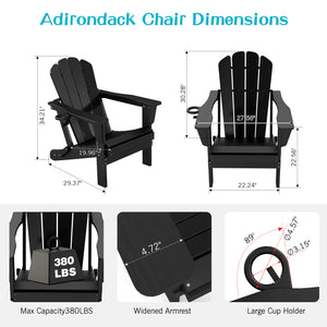 Adirondack Chair, Plastic Adirondack Chairs, HDPE Adirondack Chair, Folding Adirondack Chairs,Outdoor Chairs with Cup