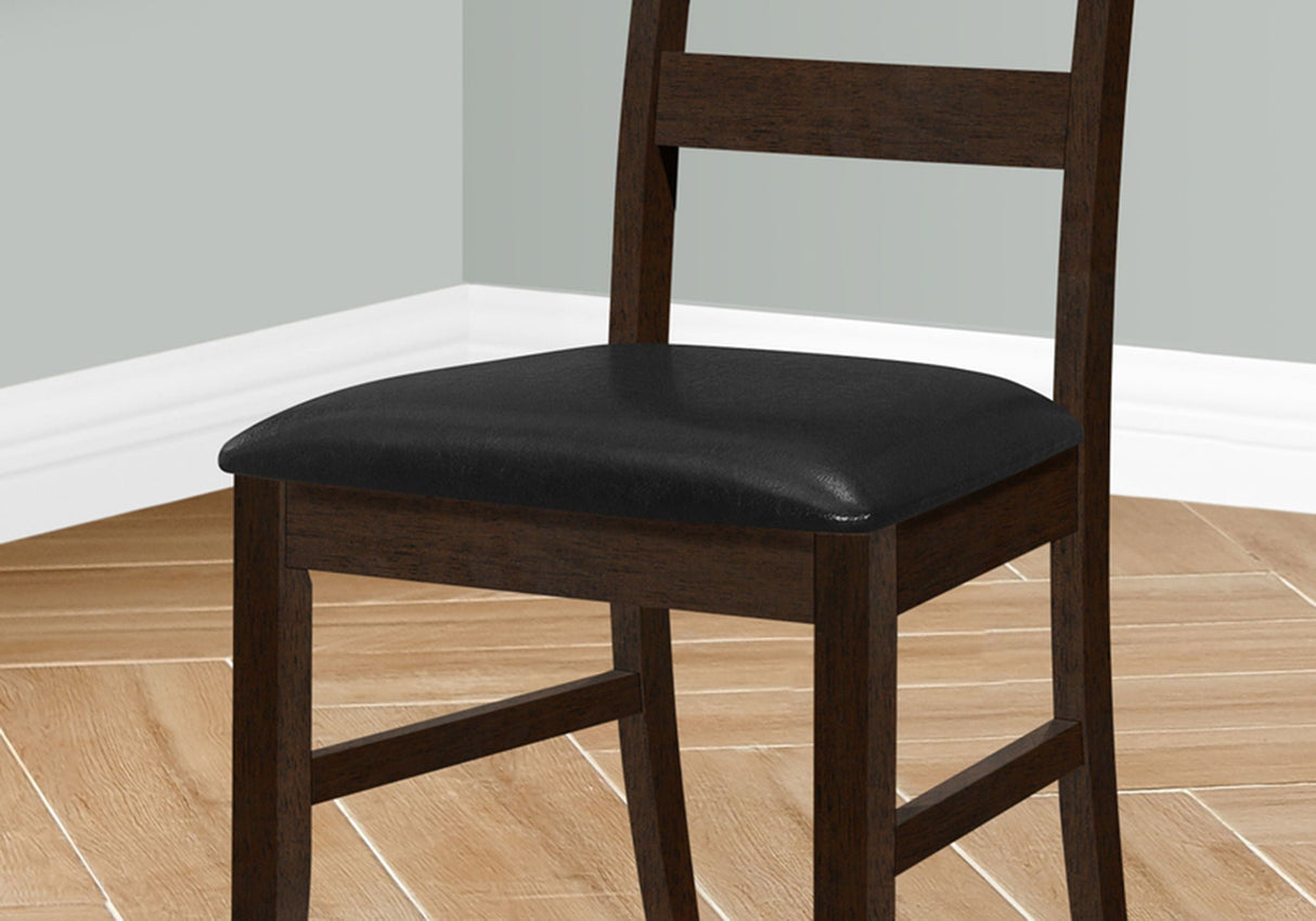 Dining Chair, Dining Room, Side, Upholstered, Transitional (Set of 2) - Black - Best Buy Furniture
