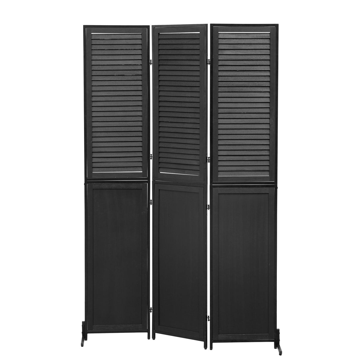 Rustic 3 Panel Room Dividers And Folding Privacy Screen
