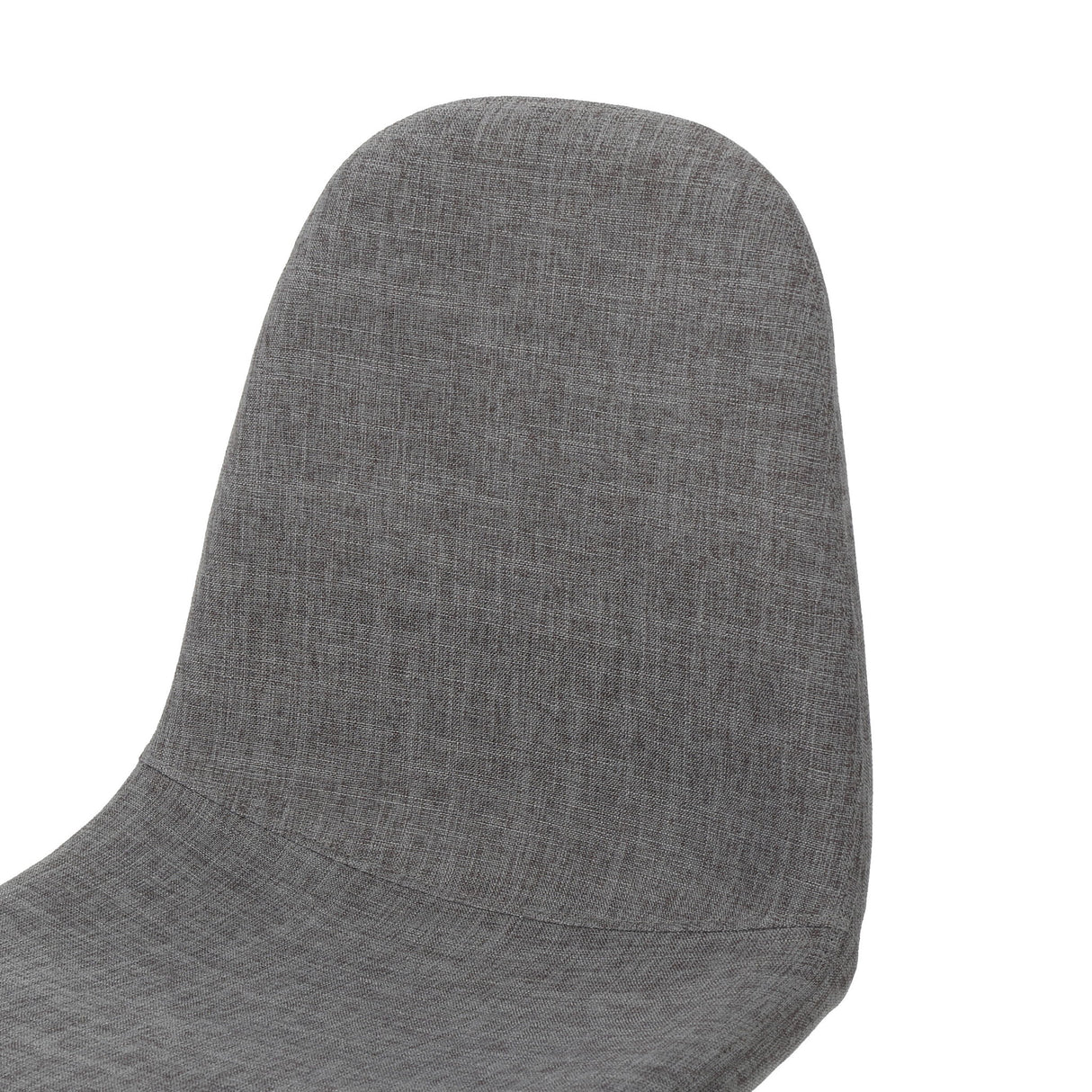 Modern Minimalist Fabric Dining Chair With Iron Legs