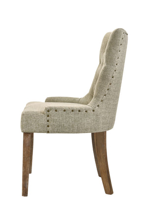 Yotam - Side Chair (Set of 2) - Beige / Oak - Best Buy Furniture
