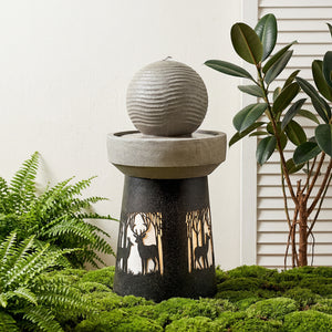 Outdoor Garden Lantern with Warm LED Light