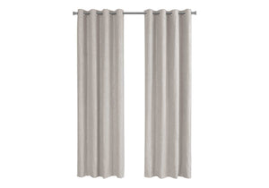 2 Pieces Set, Curtain Panel, Room Darkening, Grommet, Contemporary & Modern - Best Buy Furniture