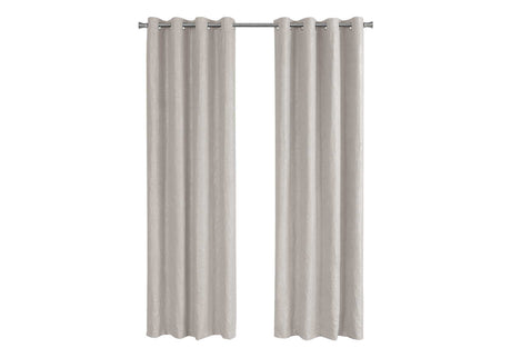 2 Pieces Set, Curtain Panel, Room Darkening, Grommet, Contemporary & Modern - Best Buy Furniture