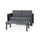 Acacia Wood Loveseat And Coffee Table Set With Cushions - Best Buy Furniture