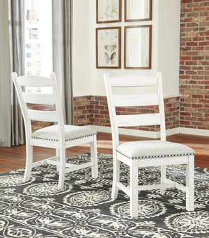 Valebeck - Dining UPH Side Chair (Set of 2) - Beige / White - Best Buy Furniture