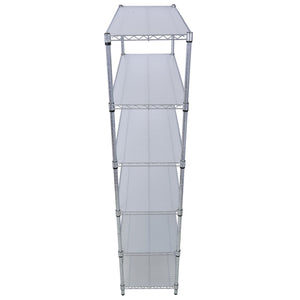 6 Tier 6000Lbs Capacity Nsf Metal Shelf Wire Shelving Unit, Heavy Duty Adjustable Storage Rack With Wheels & Shelf Liners For Commercial Grade Utility Steel Storage Rack